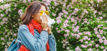 Photo of Woman Sneezing