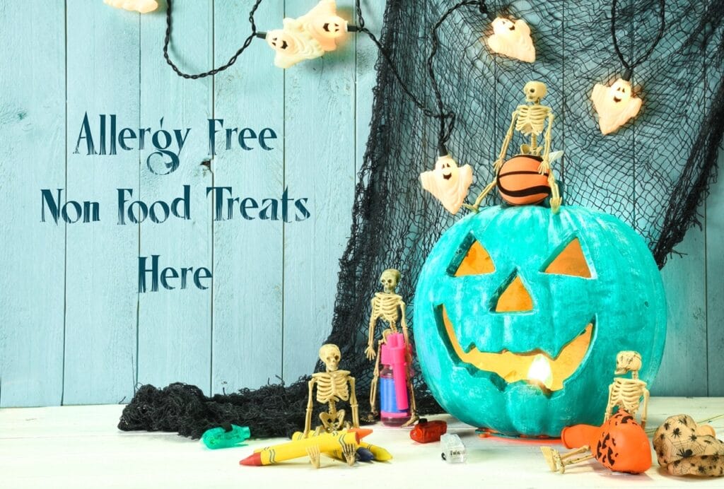 Organize an allergy-safe trick-or-treating event with neighbors